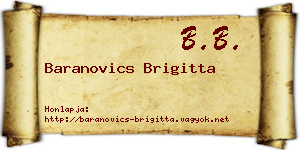 Baranovics Brigitta névjegykártya
